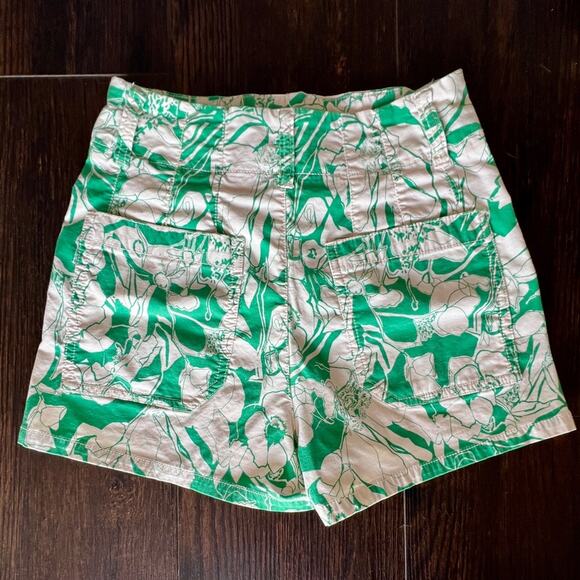 Anthropologie Maeve the Colette Pattern High-rise Shorts with Pockets Size 26 - Picture 6 of 9